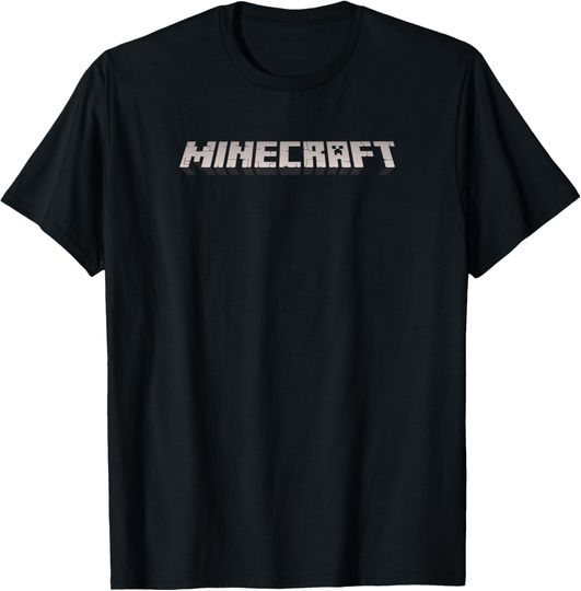 Discover Minecraft Logo Black T-Shirt