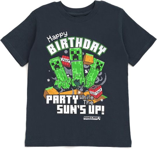 Discover Minecraft Creeper Birthday T-Shirt , Gift For Fans, Christmas Gift