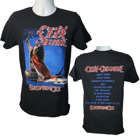 Ozzy Osbourne Blizzard of Ozz 3D T-Shirt - Vintage Concert Men's Small