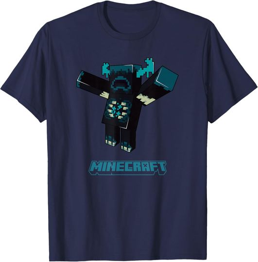 Discover Minecraft Sculk Shrieker's Hostile Mob Warden Attack T-Shirt
