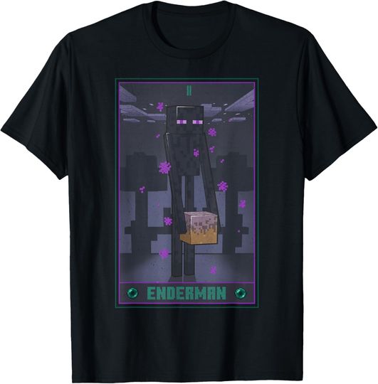 Minecraft Enderman Tarot T-Shirt - Unisex-Adults, Kids, Gift For Fans, Christmas Gift