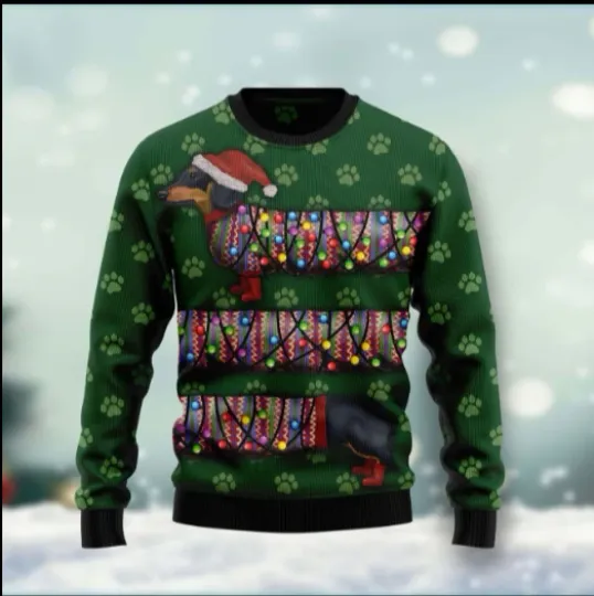 Dachshund Ugly Christmas Sweater