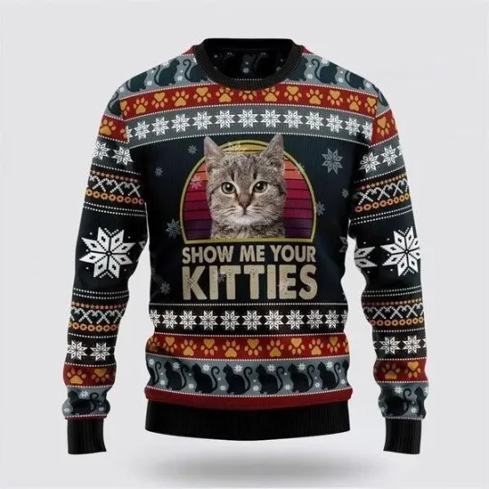 Discover Cat Keep It Classy For Christmas Ugly Christmas Sweater Christmas Unisex