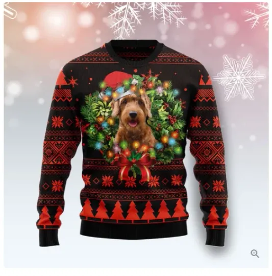 Discover Cute Goldendoodle Dog Ugly Christmas Sweater