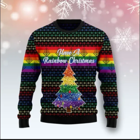 Discover LGBT Rainbow Ugly Christmas Sweater