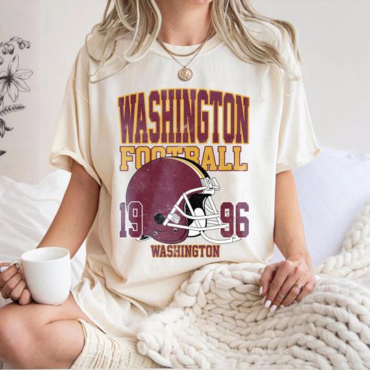 Discover Vintage Washington Football T-Shirt, Football Fan Gift
