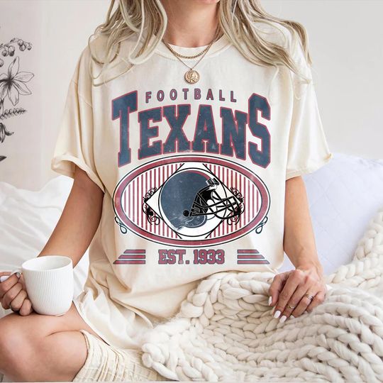 Discover Vintage Houston Texans Football T-Shirt, Football Fan Gift