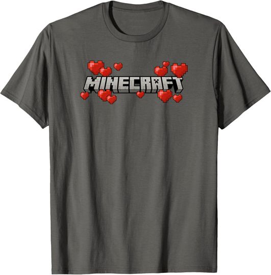 Discover Minecraft Hearts Logo T-Shirt, Gift For Fans, Christmas Gift