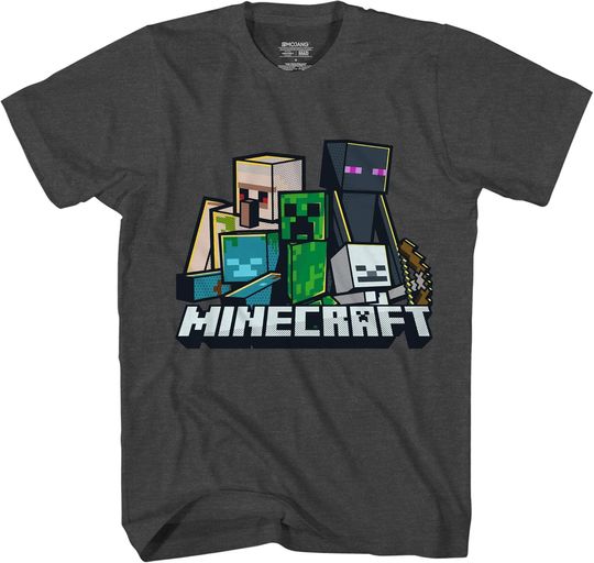 Discover Minecraft Boys' Naughty Mobs T-Shirt