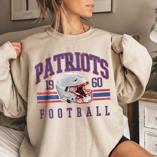 Discover New England Patriot Football Team Sweatshirt, Game Day Sweatshirt, Gift For Football Fans