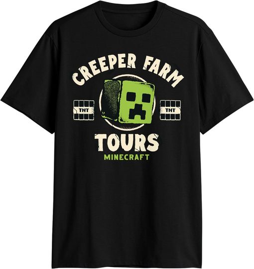 Discover Minecraft Creeper Farm Tours Adult T-Shirt