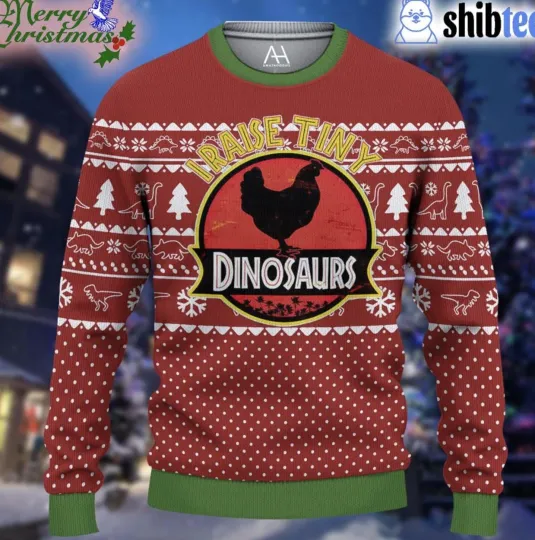 Discover Dinosaur Ugly Christmas Sweater Gift Shirts For Men And Women