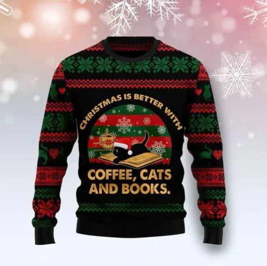 Discover Christmas Better With Cat Ugly Christmas Sweater, Perfect Holiday Gift
