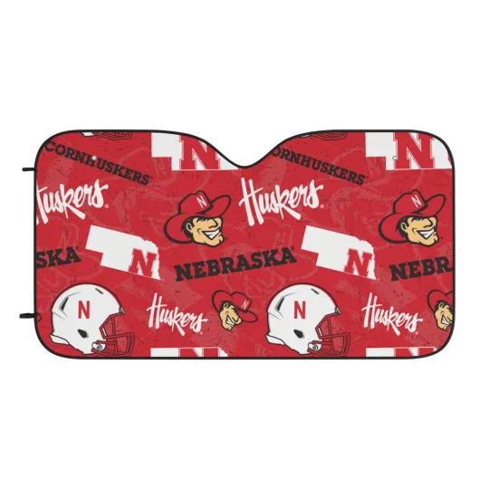 Discover Nebraska Cornhuskers Car Sun Shades