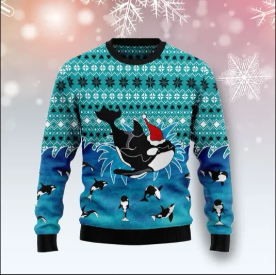 Discover Love Oracle Whale Christmas Ugly Christmas Sweater