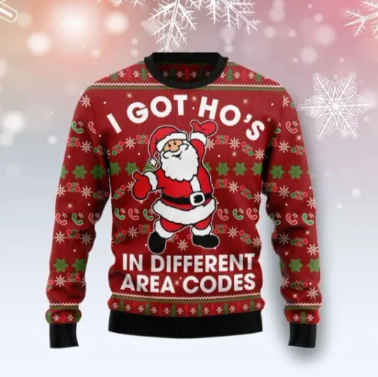 Discover Funny Different Santa Ugly Christmas Sweater