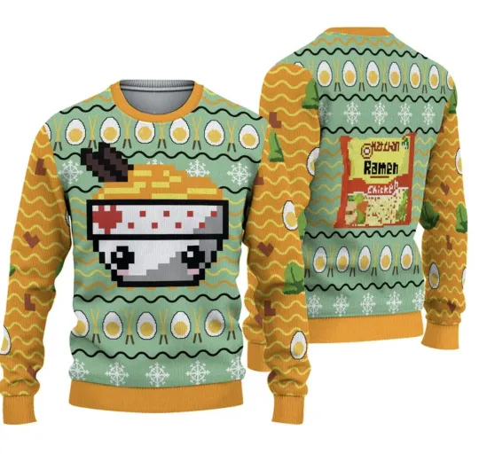 Discover Ramen Ugly Christmas Sweater Gift Shirt For All  3D Ugly Sweater