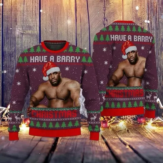 Discover Barry Wood Christmas Ugly 3D Sweater Funny Christmas Ugly Sweater 3D