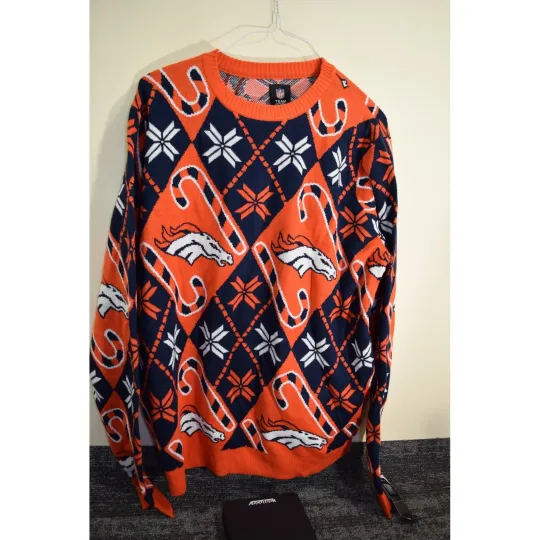 football Team Apparel Denver Broncos Ugly Christmas Sweater