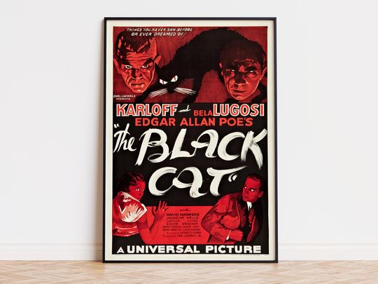 Discover The Black Cat - Movie Poster | Digital Download | High Quality Ready To Print