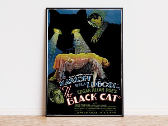 Discover The Black Cat - Movie Poster | Digital Download | High Quality Ready To Print