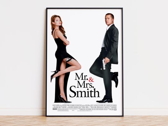 Discover Mr. & Mrs. Smith - Movie Poster | Digital Download | High Quality Ready To Print