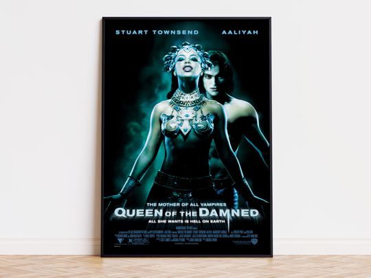 Discover Queen of the Damned - Movie Poster | Digital Download | High Quality Ready To Print