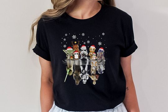 Star Wars Christmas T-shirt with Cute Characters, Family Design, Funny Quote, Sweatshirt