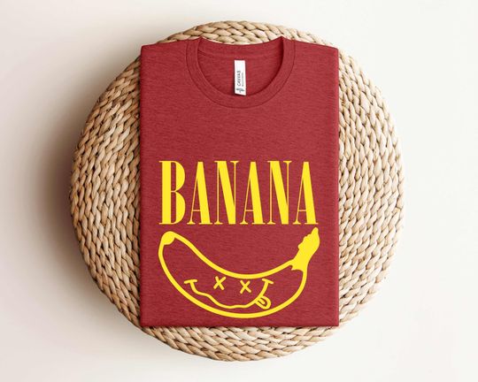 Discover Yellow Banana T-Shirt, Fruit Lover Tee, Banana Gift, Banana Fan Shirt