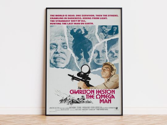 Discover The Omega Man - Movie Poster | Digital Download | High Quality Ready To Print