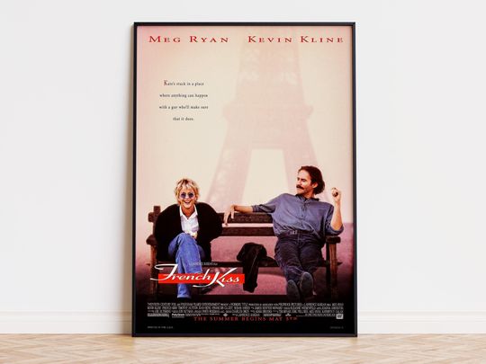 Discover French Kiss - Movie Poster | Digital Download | High Quality Ready To Print