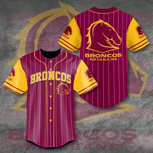 Brisbane Broncos Baseball Jersey