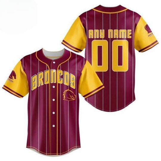Brisbane Broncos Special Baseball Jersey Design