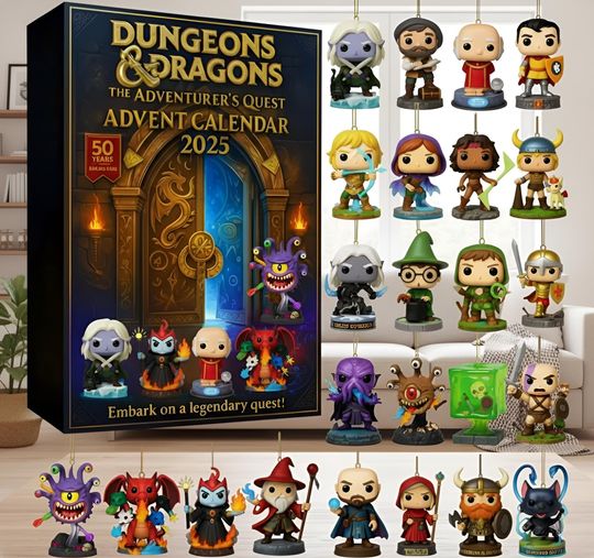 Discover Acrylic Advent Calendar Blind Box Fantasy RPG 2025 with 24 Hero and Monster Figurines for Gamers and Collectors