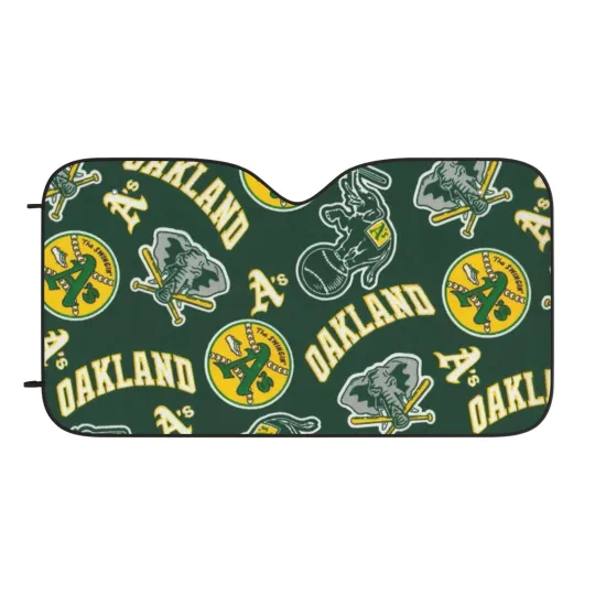 Discover Oakland Athletics Car Sun Shades