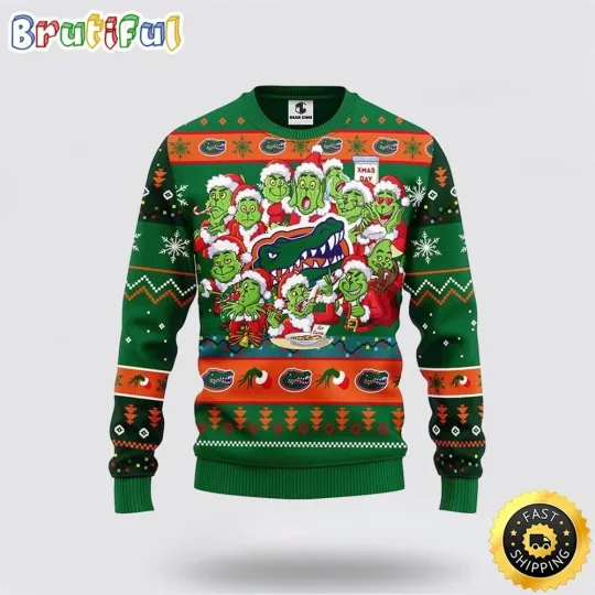 Florida Gators Christmas Ugly Sweater funny character Xmas Day Gift For Football