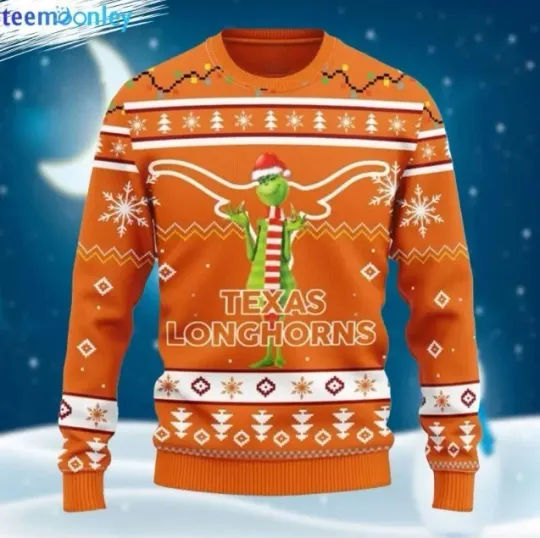 Discover Texas Longhorns funny character Stole Funny Best For Christmas Ugly Sweater