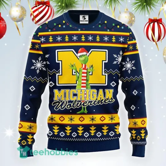 Discover Michigan Wolverines funny character Football Team Christmas Ugly Sweater