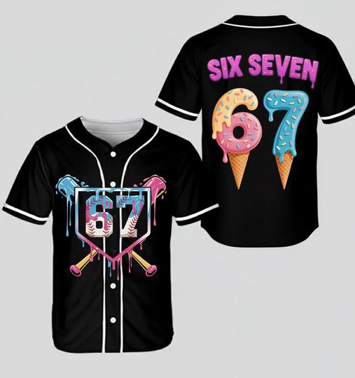 Discover Halloween Baseball Jersey with Ice Cream Drip Shorts and Sports Shirt