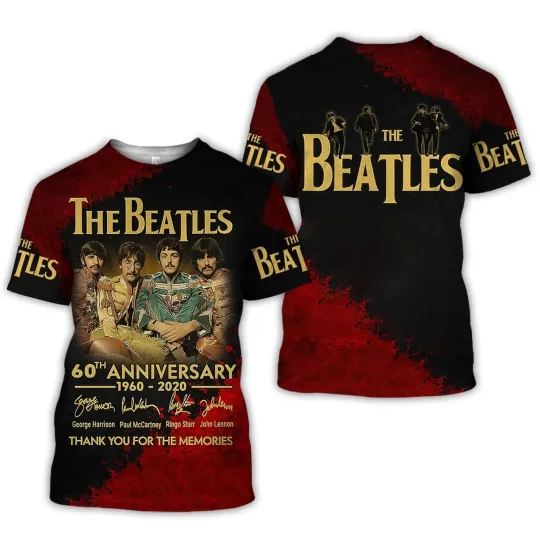 The Beatles 3D T Shirt 63rd Anniversary Thank You Shirt