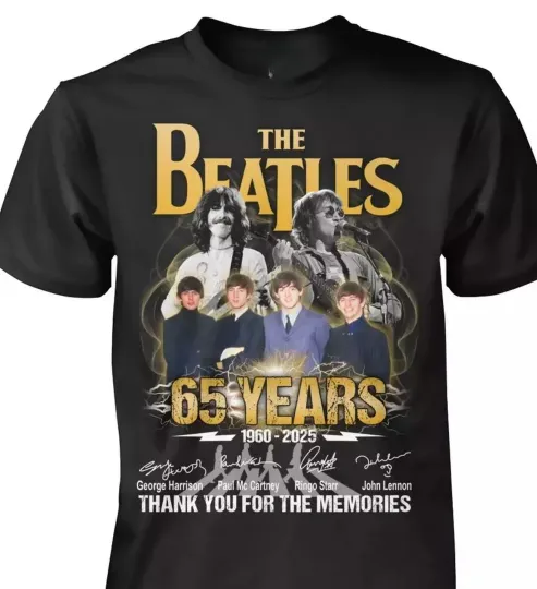 The Beatles 65 Years Anniversary T-Shirt - Fan Gift