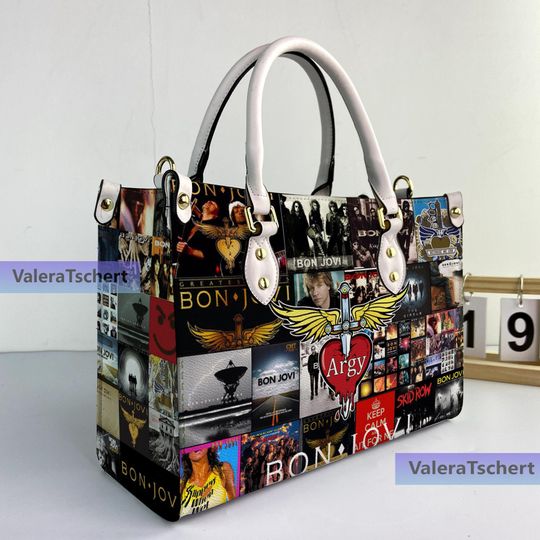 Discover Bon Jovi Music Leather Bag Handbag, Bon Jovi Woman Purse, Crossbody Bag