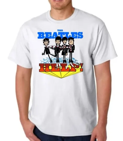 Discover The Beatles Saturday Morning Cartoon Help Vintage Reproduction T-Shirt