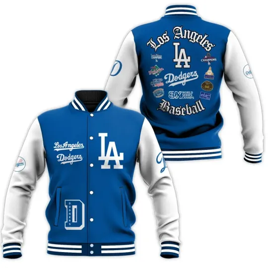 Discover Los Angeles city Champions Special Blue Baseball Jacket 2025