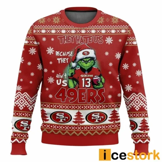 Discover San Francisco funny character They Hate Us 49ers Funny Best For Christmas Ugly Sweater