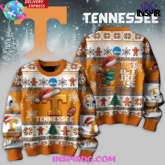 Discover Tennessee Volunteers They Not Like Us Team Football Christmas Ugly Sweater
