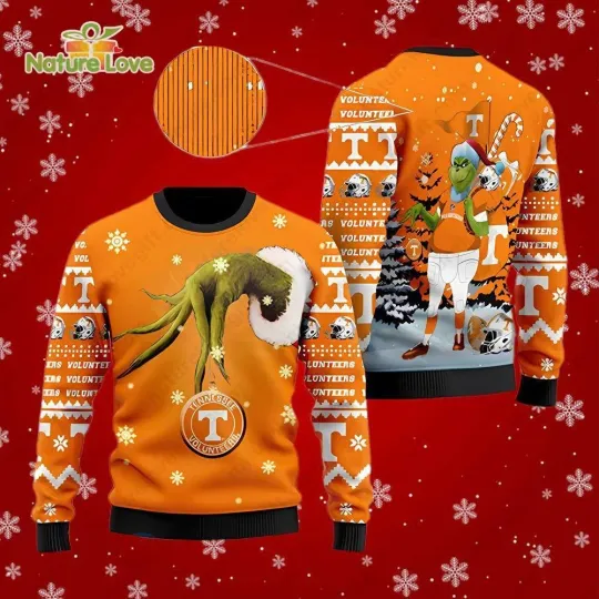 Discover Tennessee Volunteers funny character Stole Funny Best For Christmas Ugly Sweater
