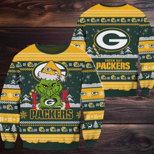 Discover Green Bay funny character Love Packers Funny Best For Christmas Ugly Sweater