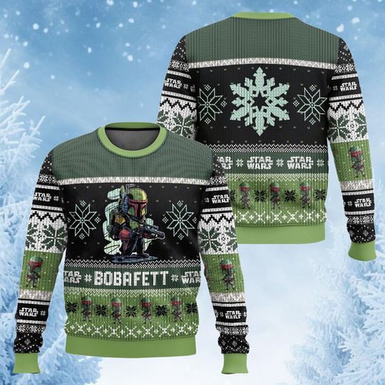 Discover Star Wars Boba Fett Christmas Ugly Sweater