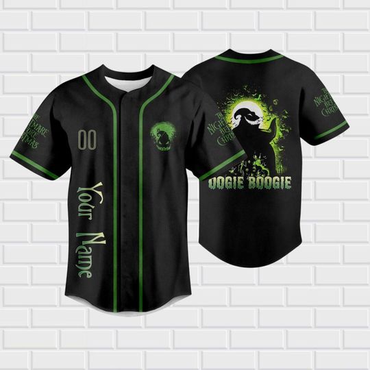 Discover Personalized Oogie Boogie Baseball Jersey, Nightmare Before Christmas Disney Costume